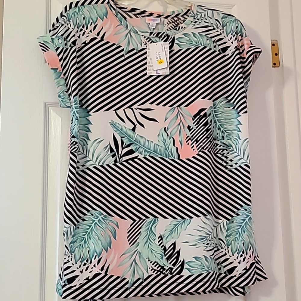 LuLaRoe Leah Shirt L NWT